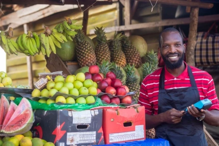 man smilling becasue get smart money