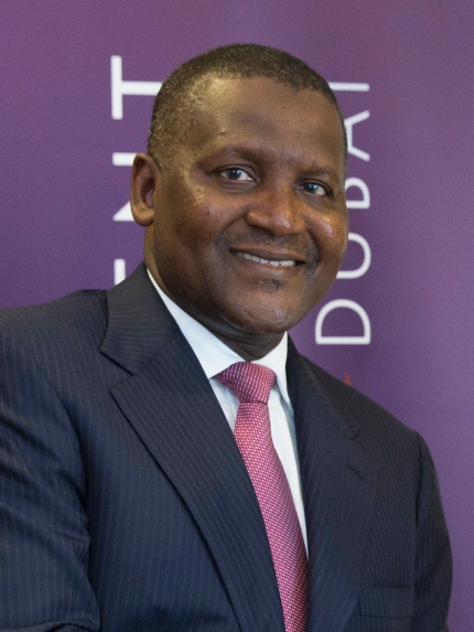 Aliko Dangote smilling