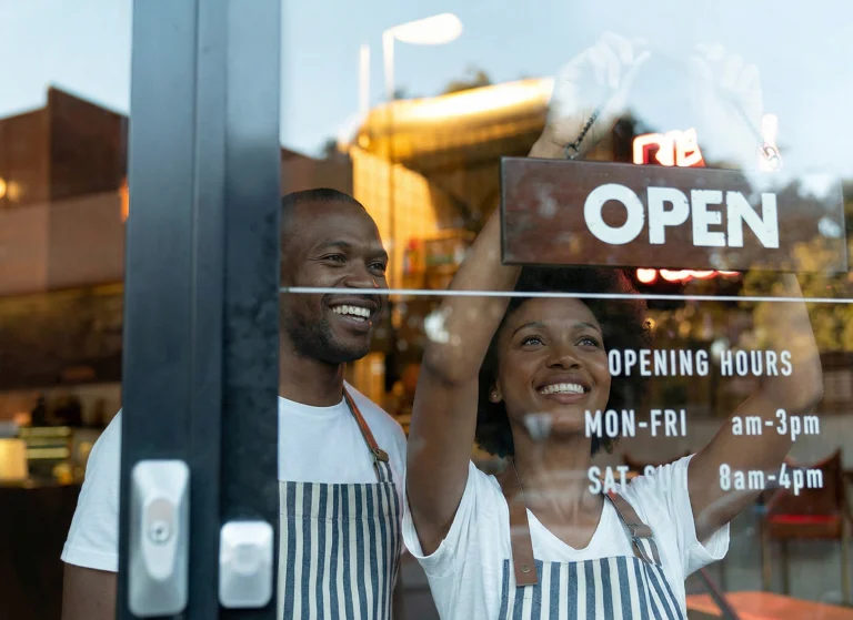 People opening your business