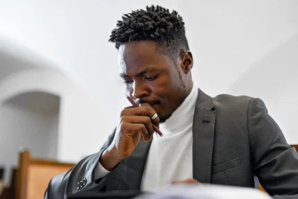 man thinking about your bills