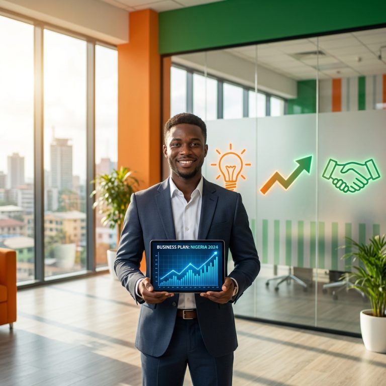 Nigerian entrepreneur with business plan - best startup loans and business financing options 2026