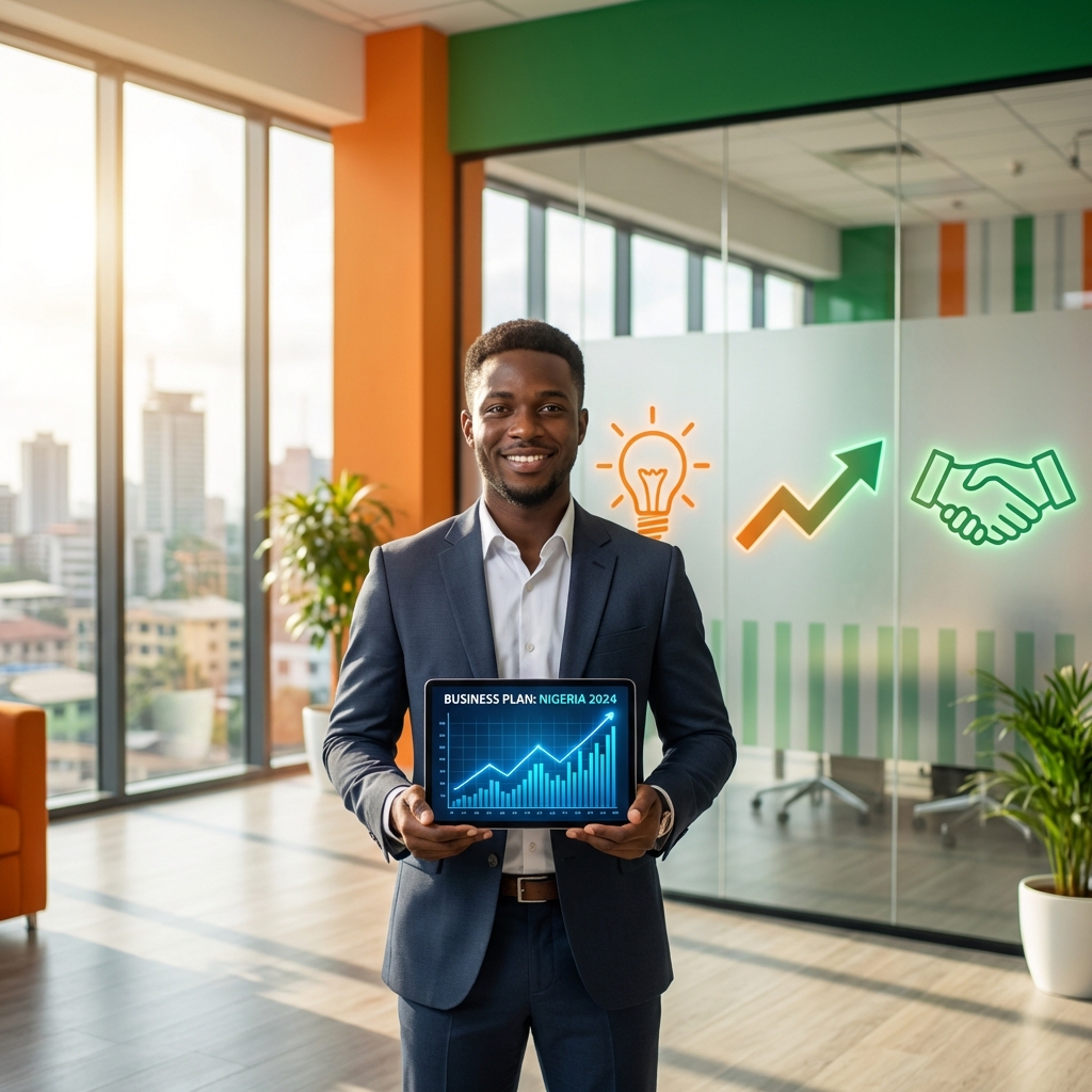 Nigerian entrepreneur with business plan - best startup loans and business financing options 2026