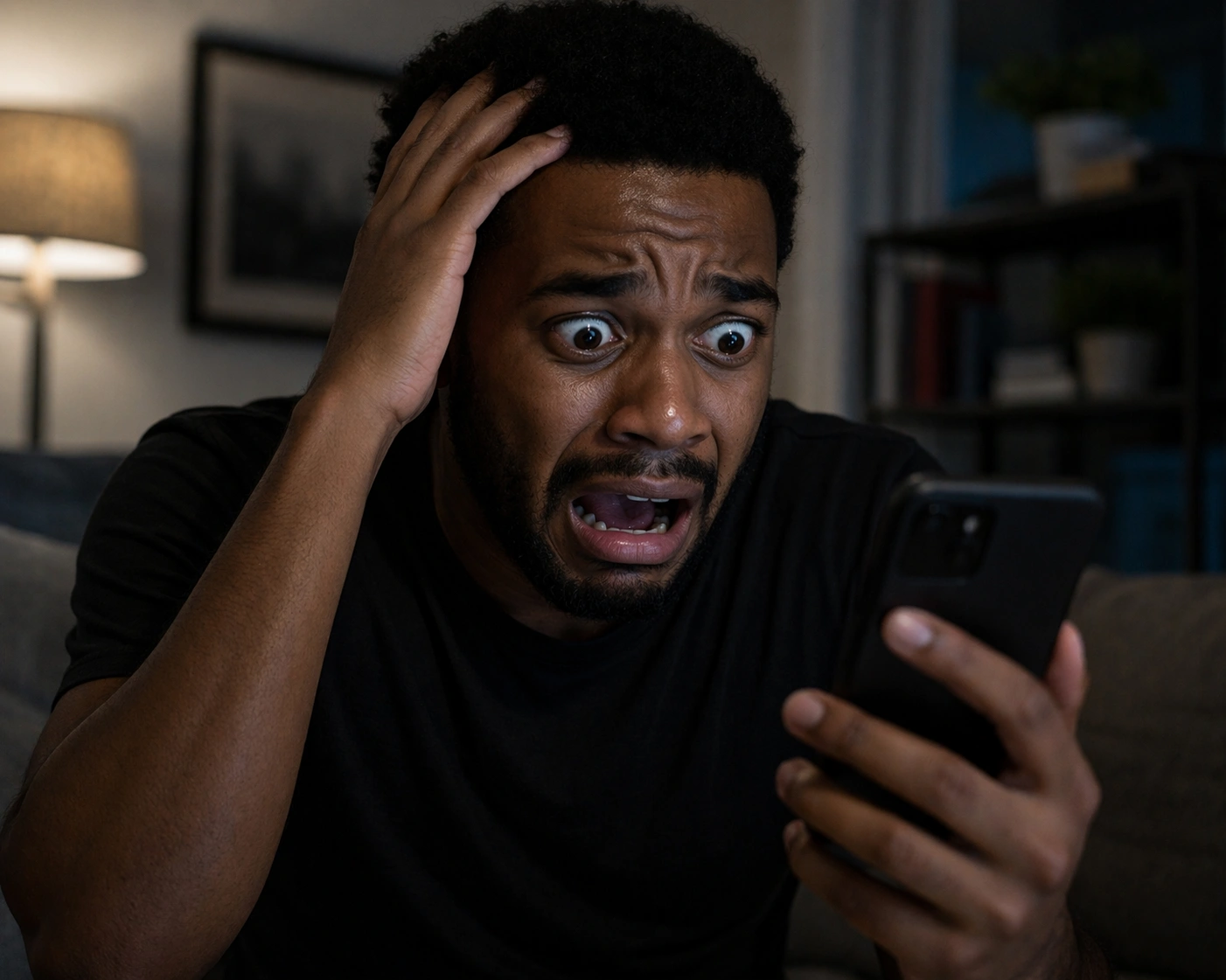 man with your hands on your head